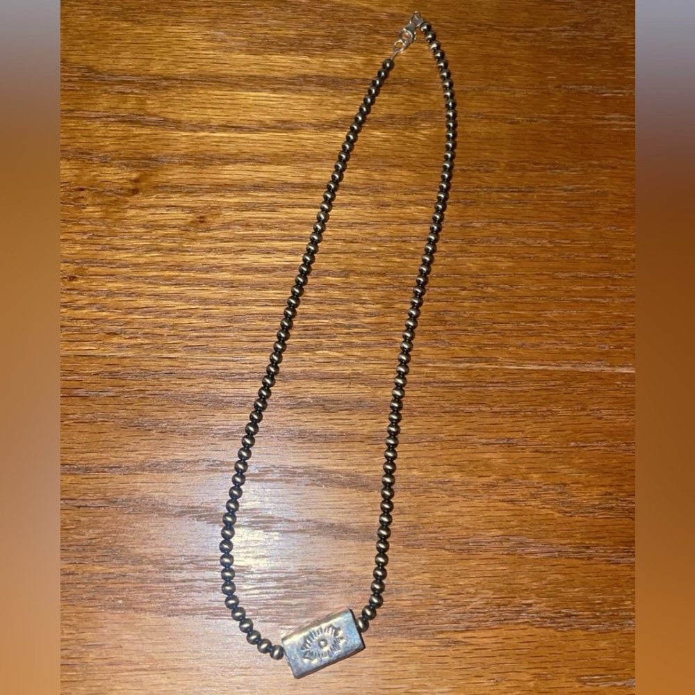 Native Navajo Pearls with Shotgun Shell